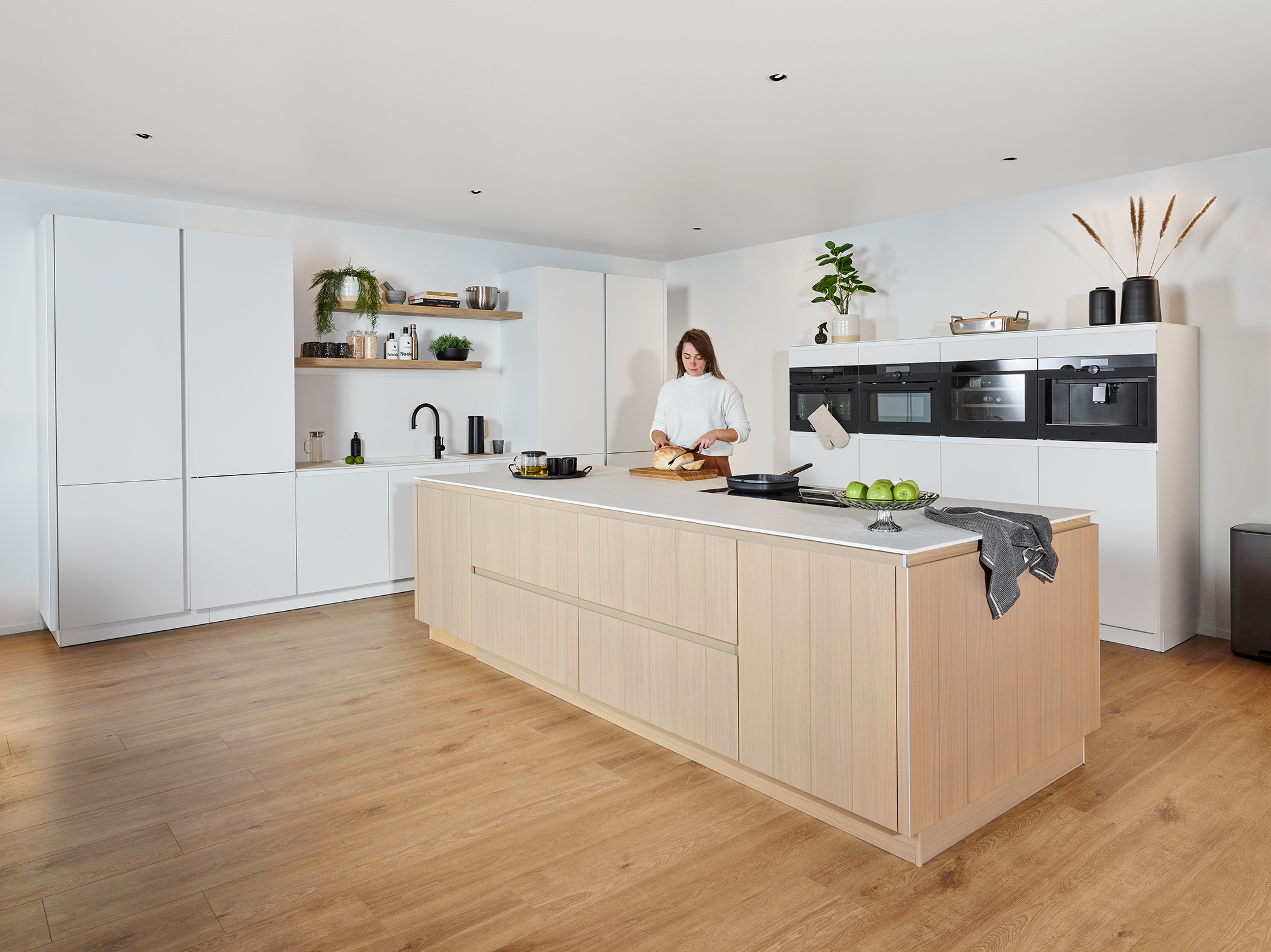 licht houten keuken