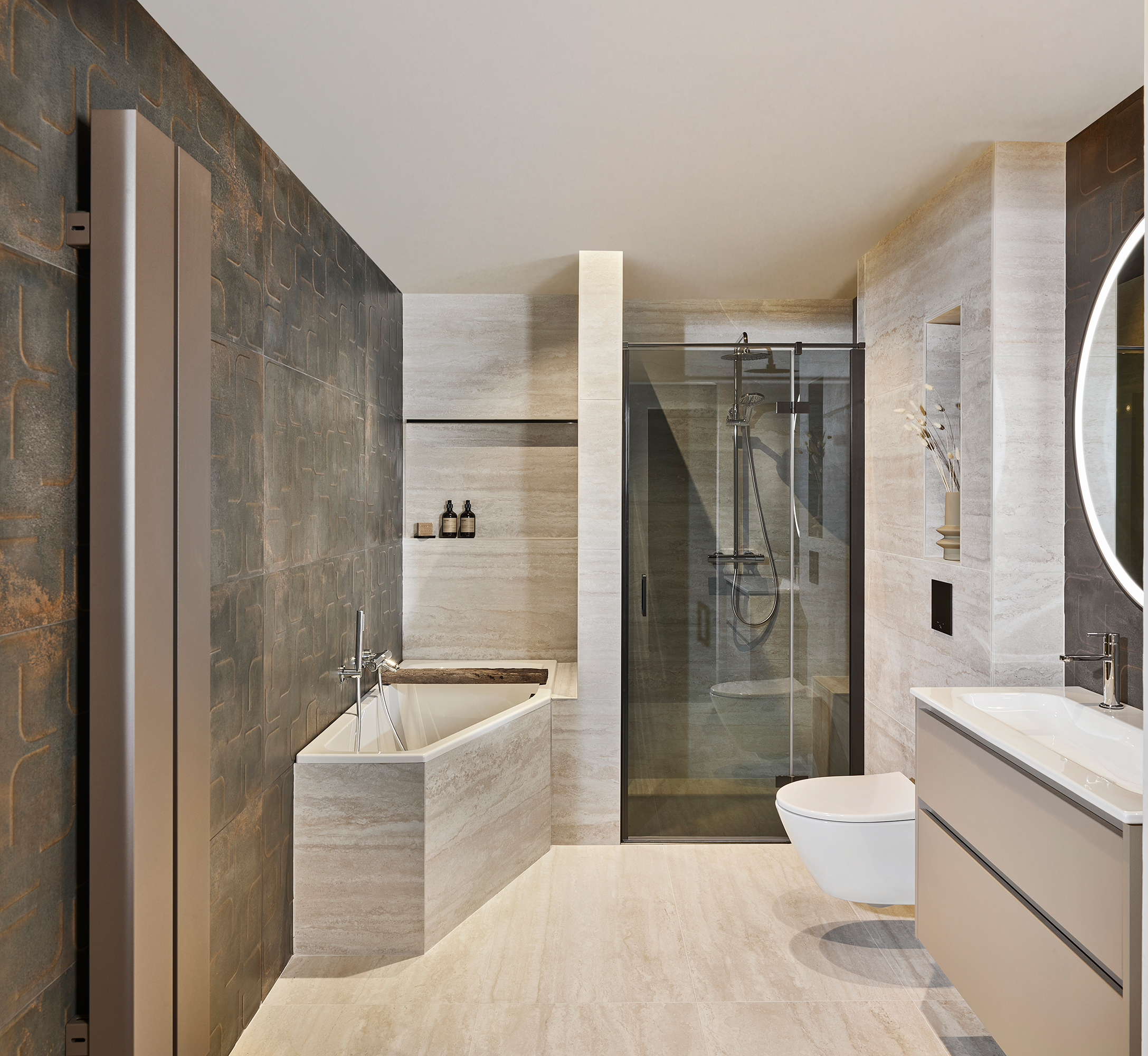 Beige badkamers