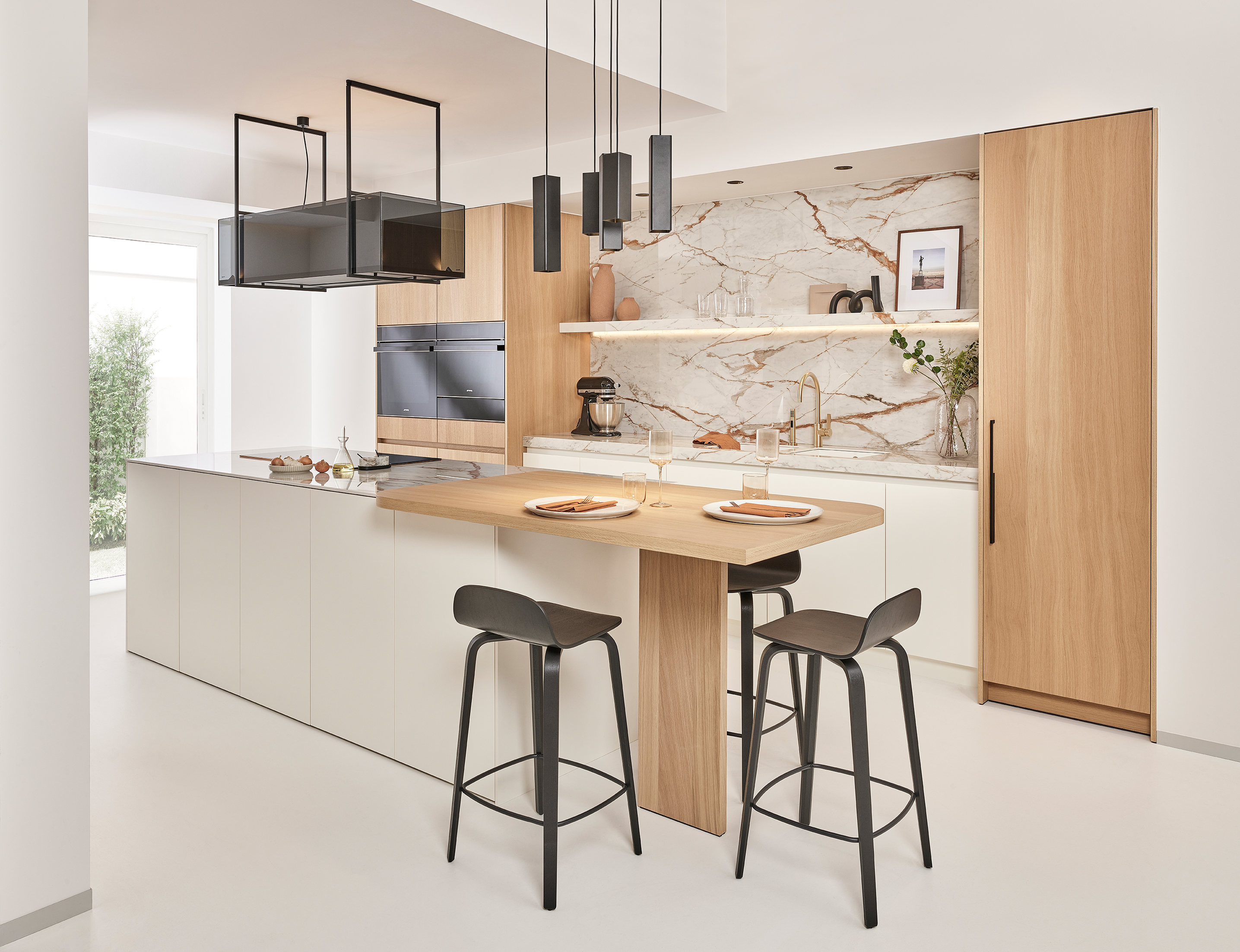licht houten keuken