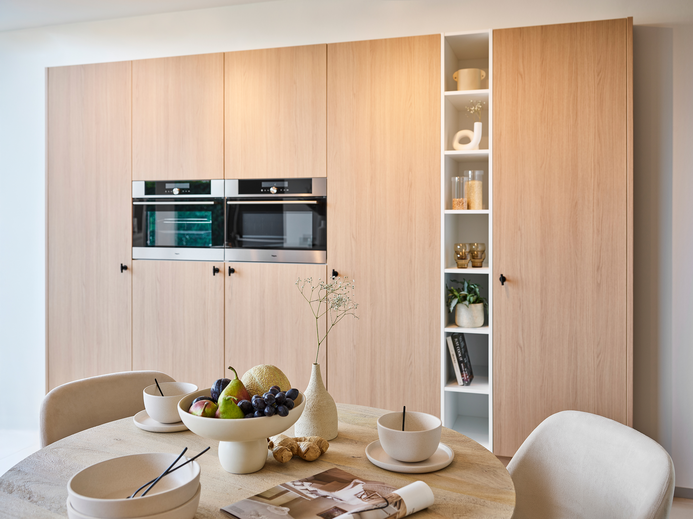 moderne houten keuken
