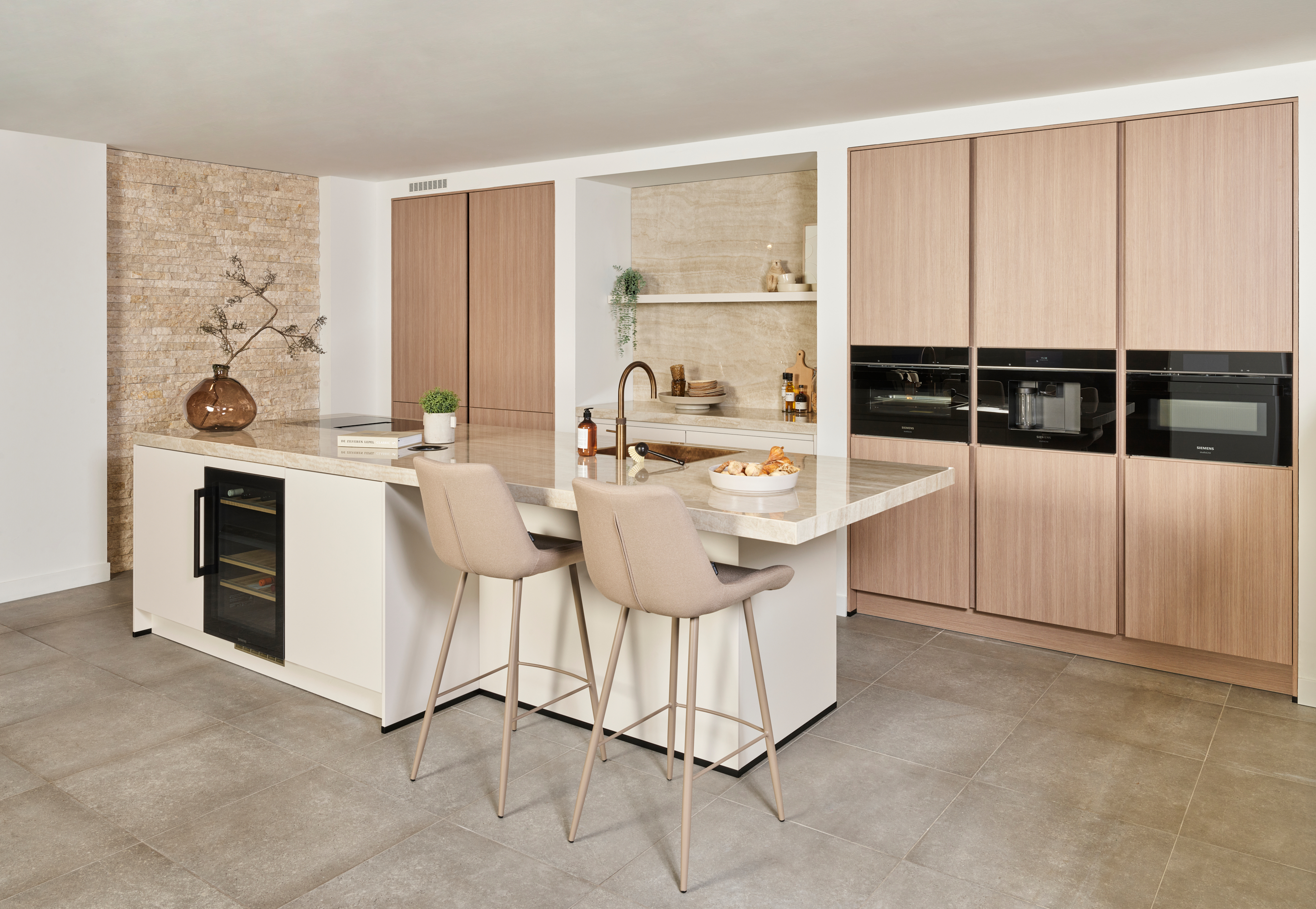 moderne houten keuken