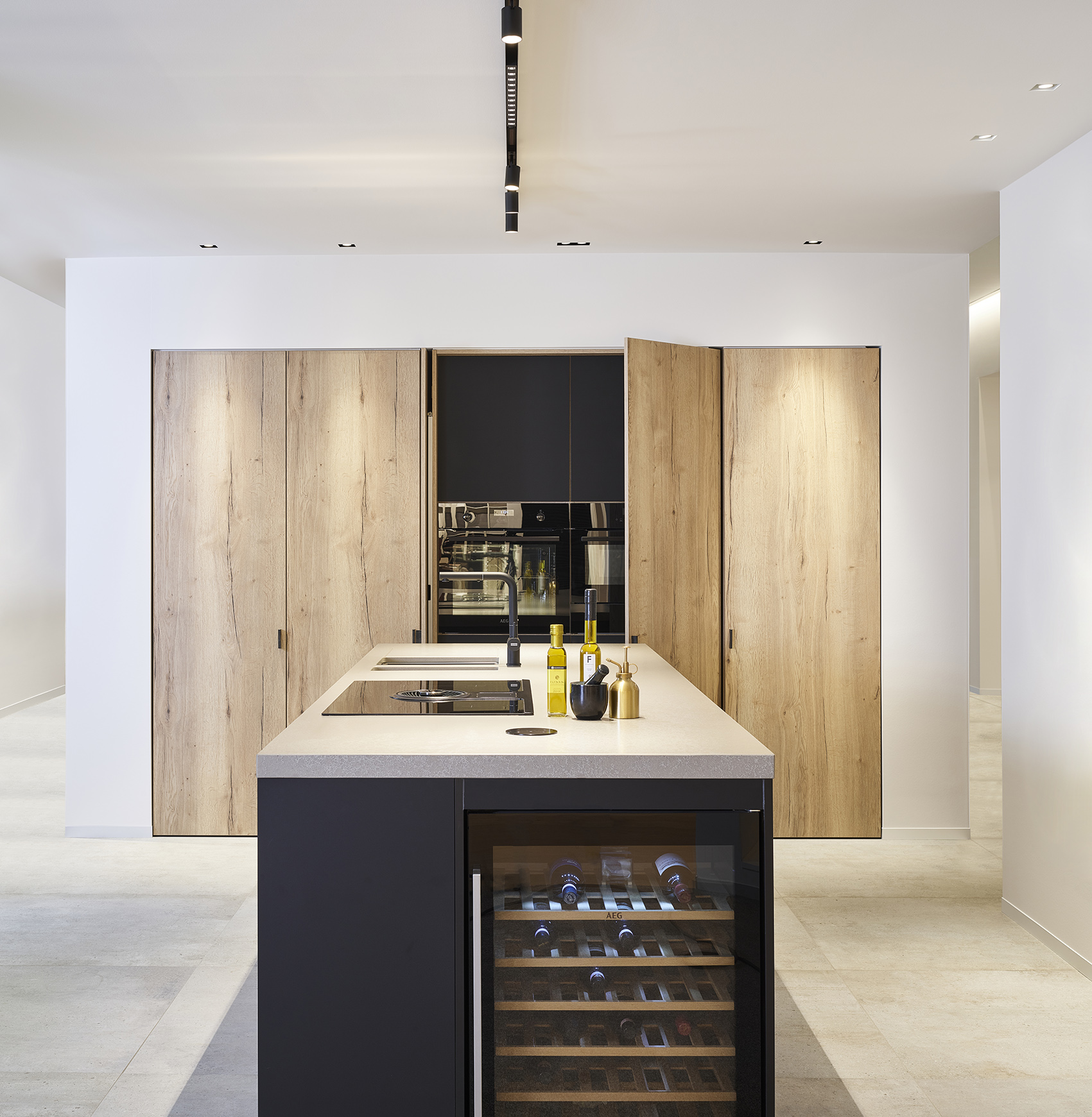 moderne houten keuken